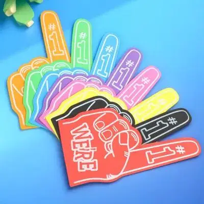 

8 Pcs Football Game Foam Finger Cots Cheerleading Accessories Cheering Gloves Dad