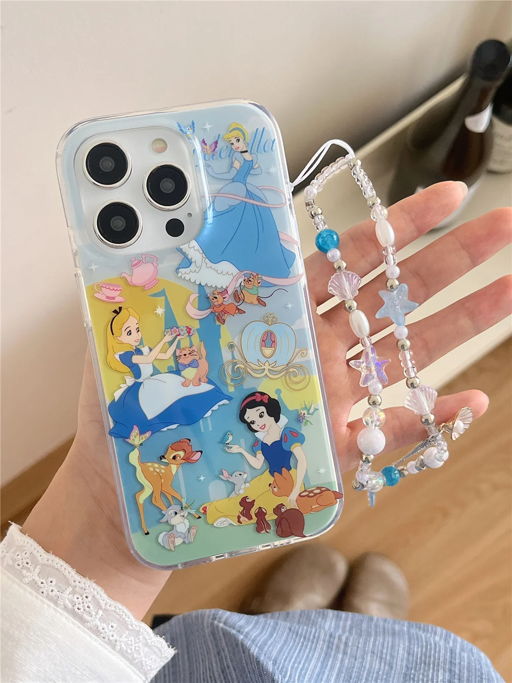 Disney The Snow White Cinderella Phone Case protection for iPhone 15 14 13 12 11 14 Pro Max Plus luxury hard Coque