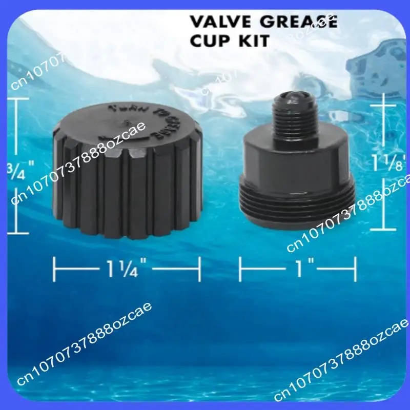 A26P For Jandy 2133 Grease Cup Kit For Select Jandy Gray 2-Port And 3-Port Valves 3 Pcs