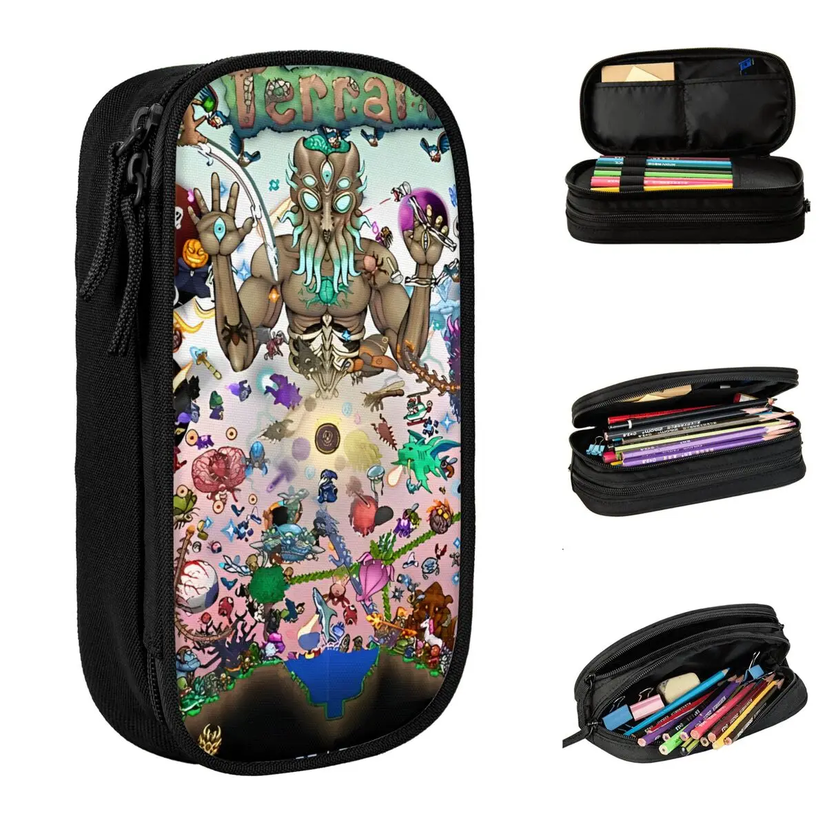 

Милые пеналы для моих пения и монстров Wubbox, искусственная игра, ранцы для ручек, коробка для ручек для студентов, большая сумка для школьников