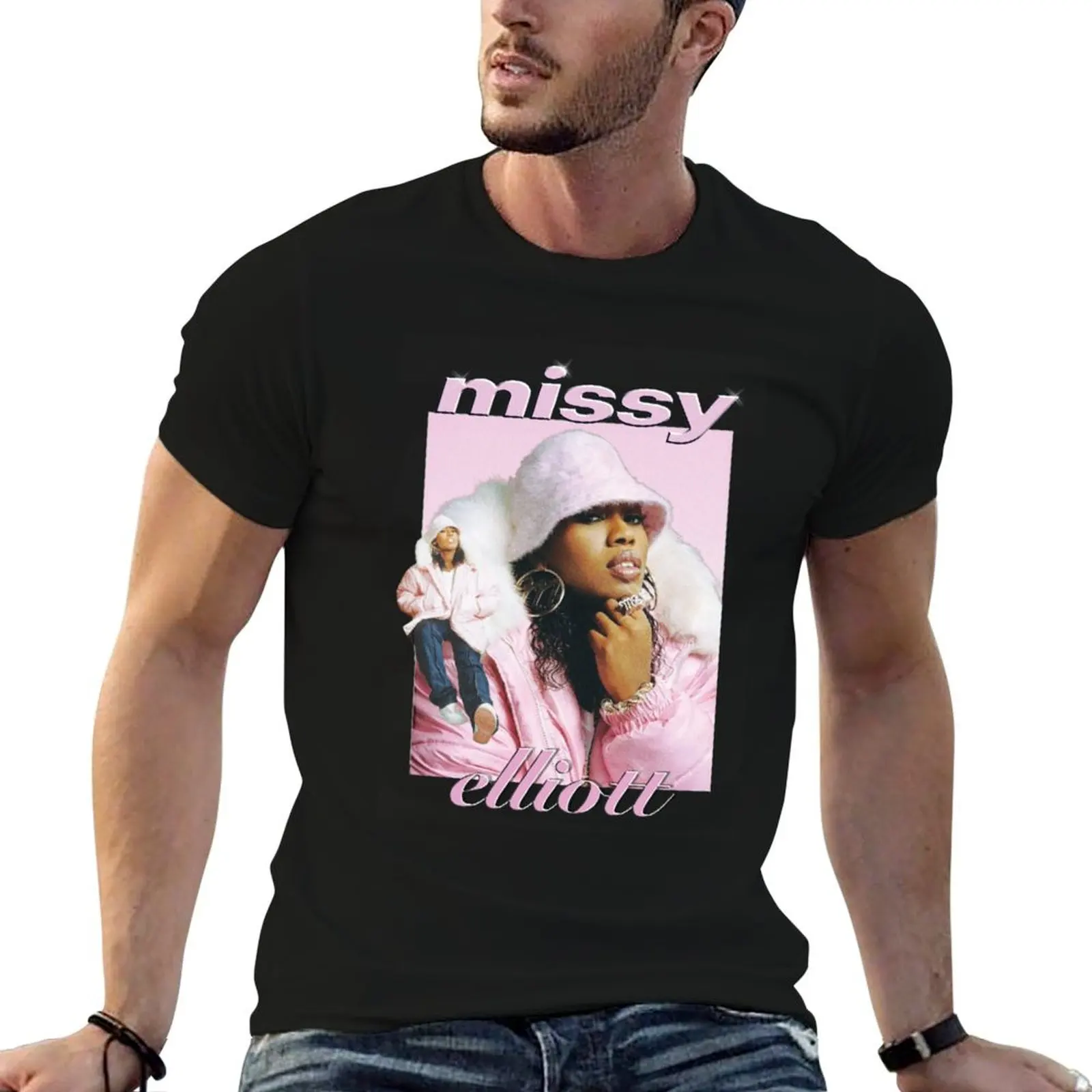 

Missy Elliott throwback T-Shirt cotton tshirt 100% funny t shirts cotton men t shirt cotton 100% T-Shirt