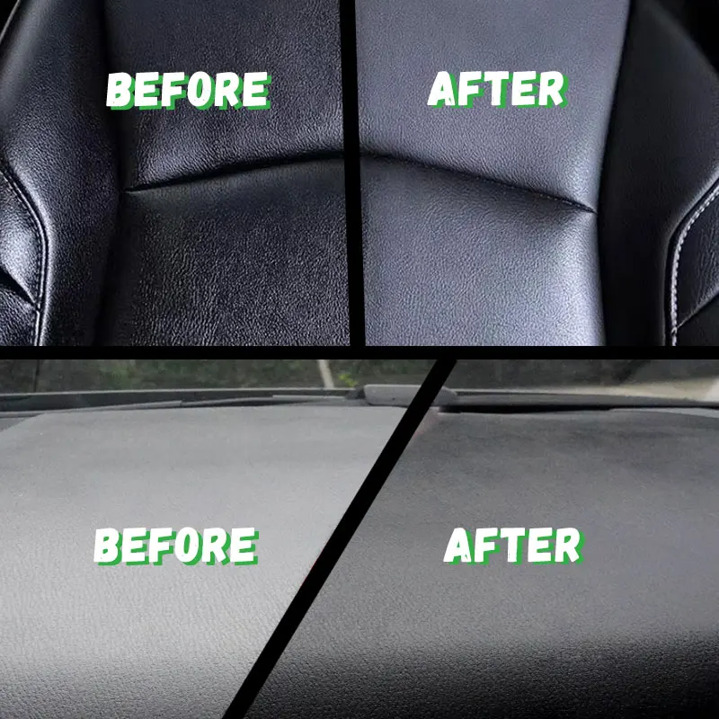 Car Interior Detailer Plastic Restorer Cleaner For Dashboard Seats Leather Shine Plastic Back To Black Gloss