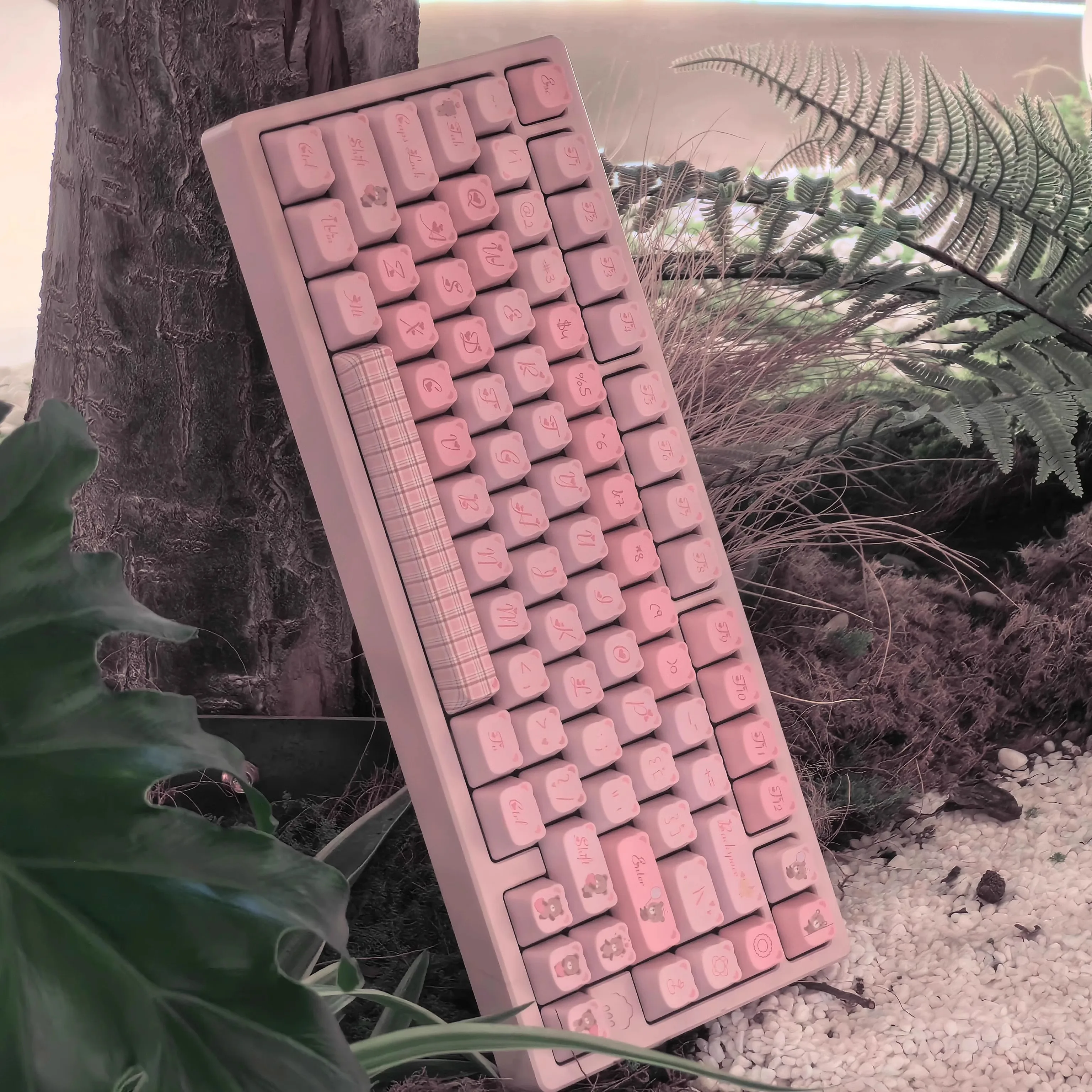 Schattige beer Sweetheart schattige mechanische toetsenbord keycaps Schattig meisje roze 131-keycaps