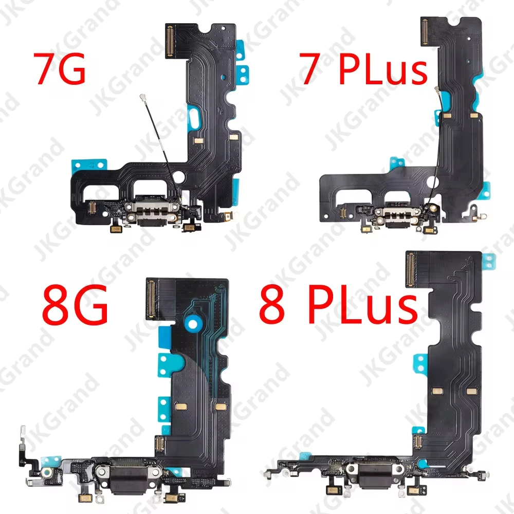 

For iPhone 7 7Plus 8 8Plus USB Charging Port Connector Phone Charger Dock Jack Plug Socket Flex Cable Board Microphone Headphone