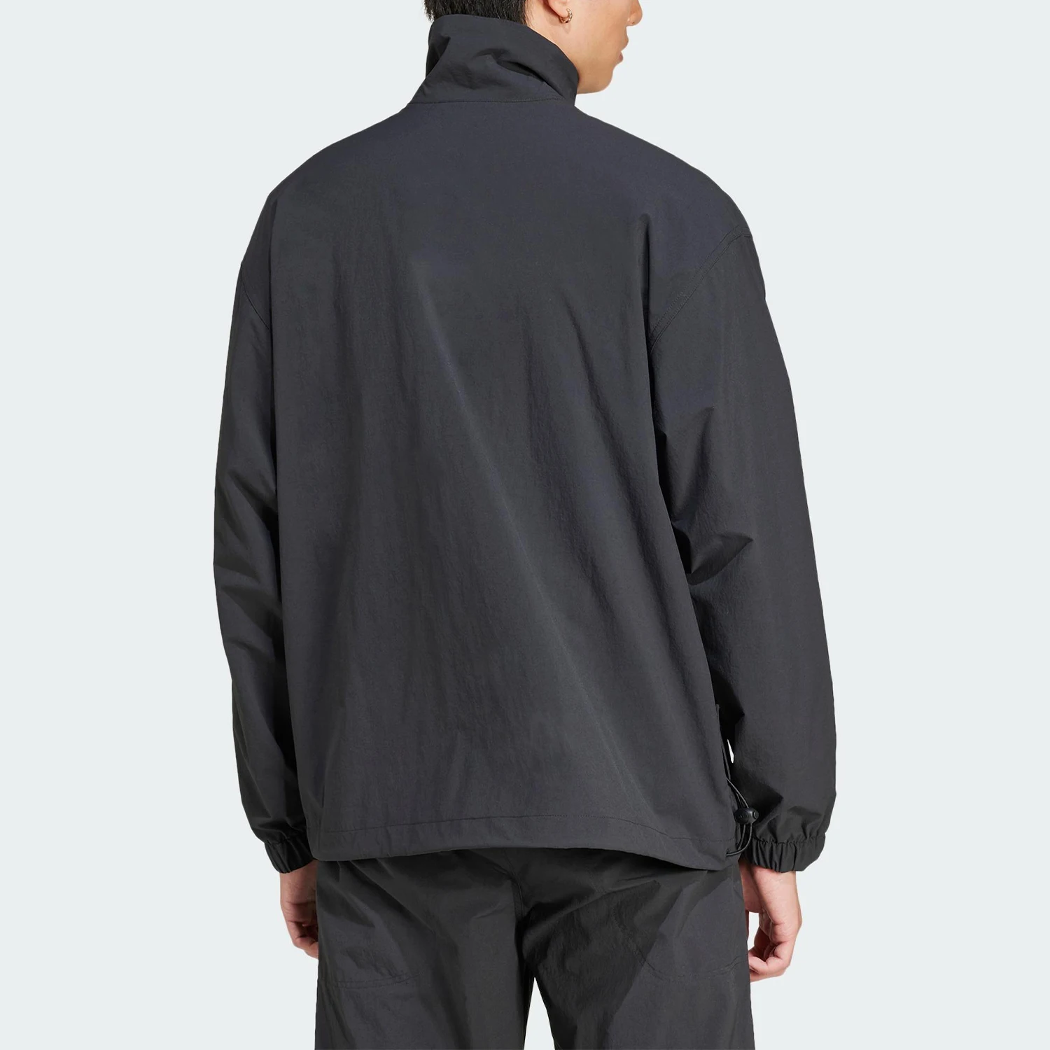 Adidas Authentic Three Leaves Men's Stand Collar Loose Sports Outdoor Jacket JD2119