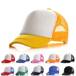 2022 New Baseball Cap for Kids Baby Boy and Girls Summer Fashion Visors Cap Boys Girls Casual Snapback Hat Mesh Hip Hop Hats