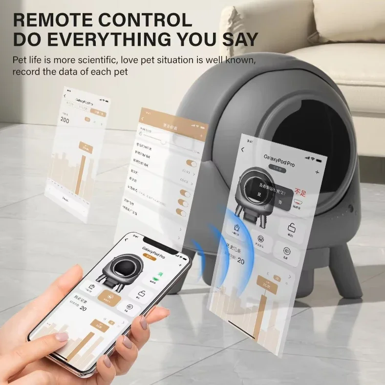 Open Top Self Cleaning  Box Electronic Pet Smart Cleaning Deodorizing Smart Cat