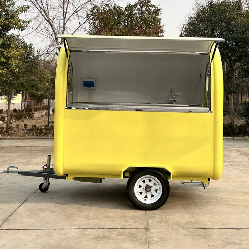 

Design Ice Cream Cart with Electric Powered Mobile Bar Truck Street Food Cart Suitable for Food Truck and Mobile Food Trailer
