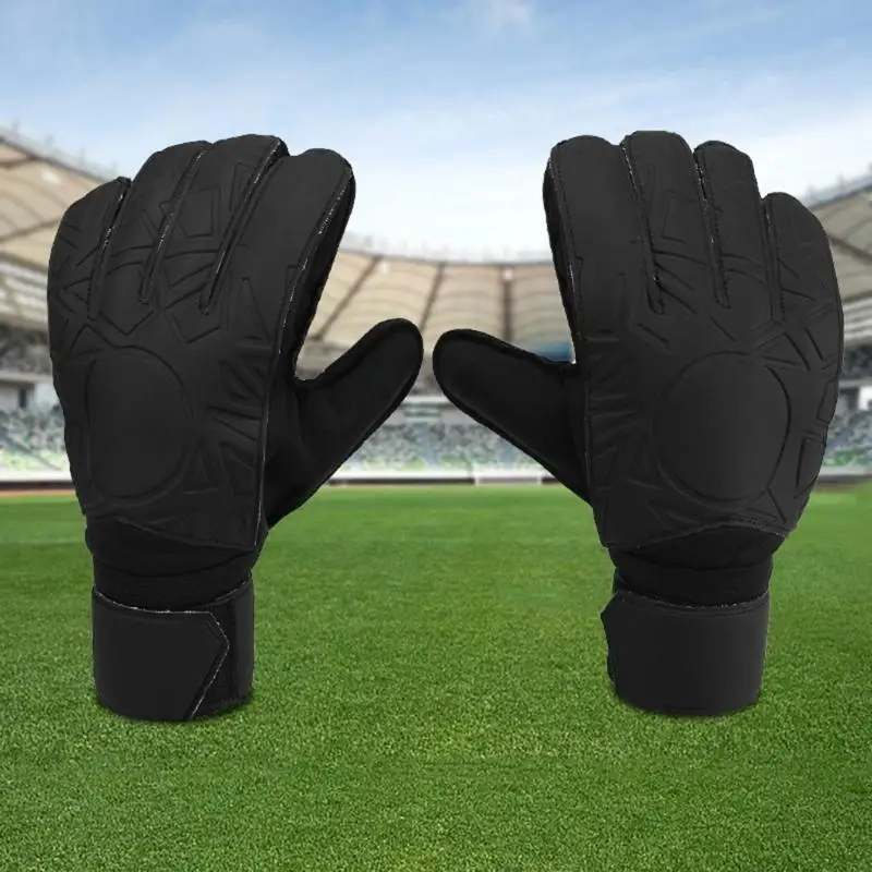 1 par guantes portero Guante fútbol Guantes agarre fuertes con protecciones para los dedos