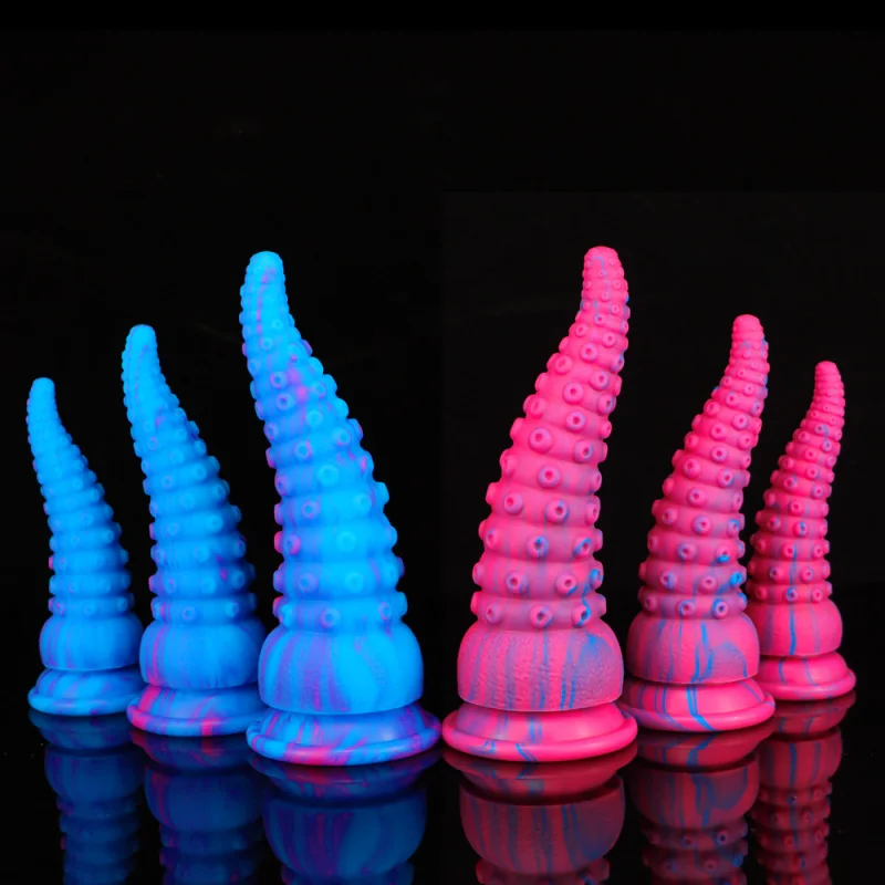 Octopus Tentacle Silicone Large Penis Anal Plug Fake Penis  Sm Sex Toy