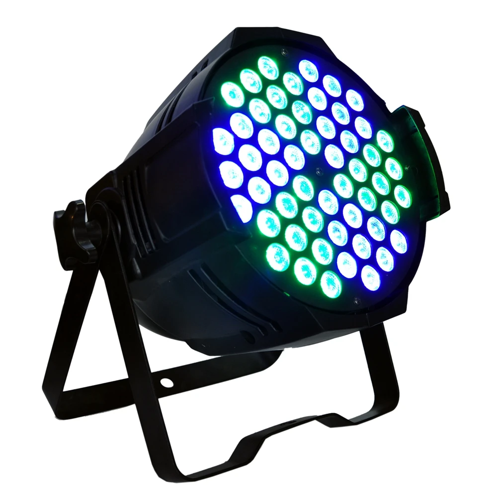 Gigertop Pinwheel RGB 54x3W Aluminium Led Par Licht Waterstroom Rotatie Podium Windmolen Led Par Blikjes RGB 3IN1 LCD Display TP-P54C