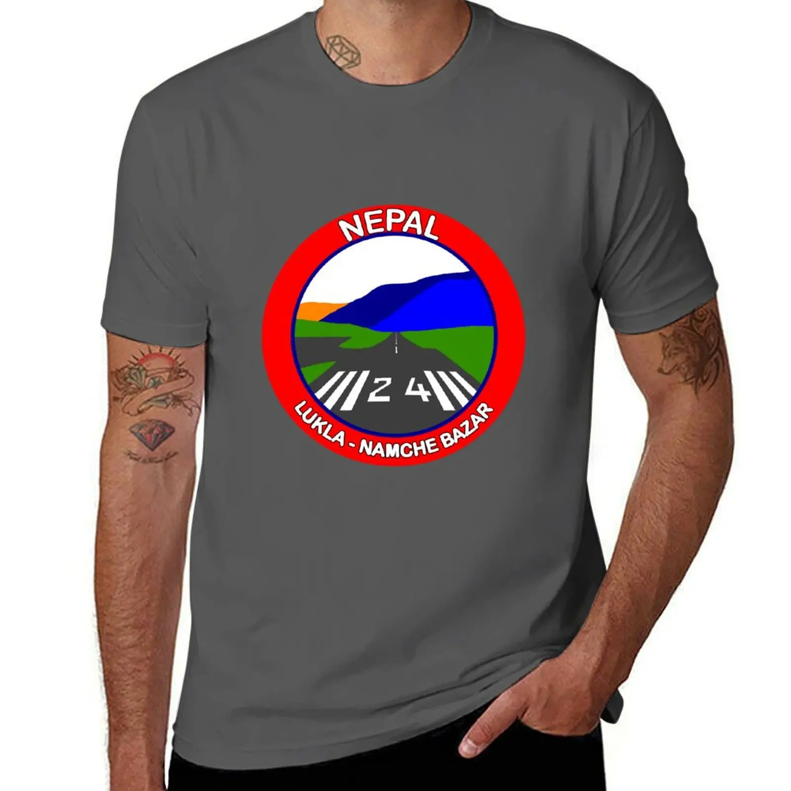 

Lukla Namche Bazar Nepal T-Shirt Personalized t-shirt Blouse oversized graphic tee mens designer clothes