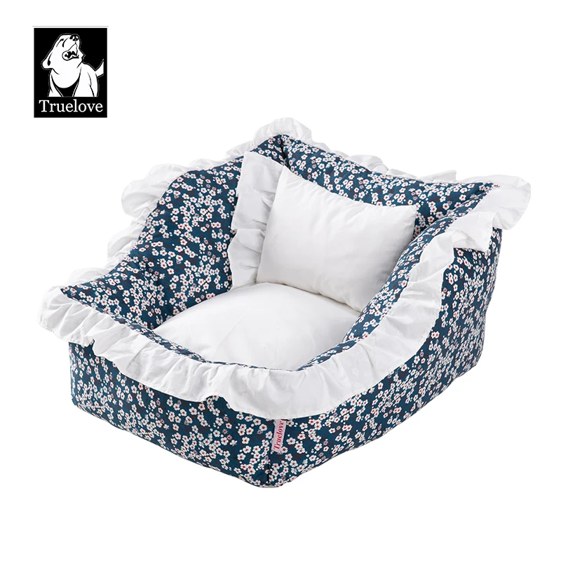 Truelove heißer Verkauf Haushalt Haustier Bett bequeme rutsch feste haltbare Hunde katze verwenden wasch bare atmungsaktive Haustier Pad Flora Design tlr2101