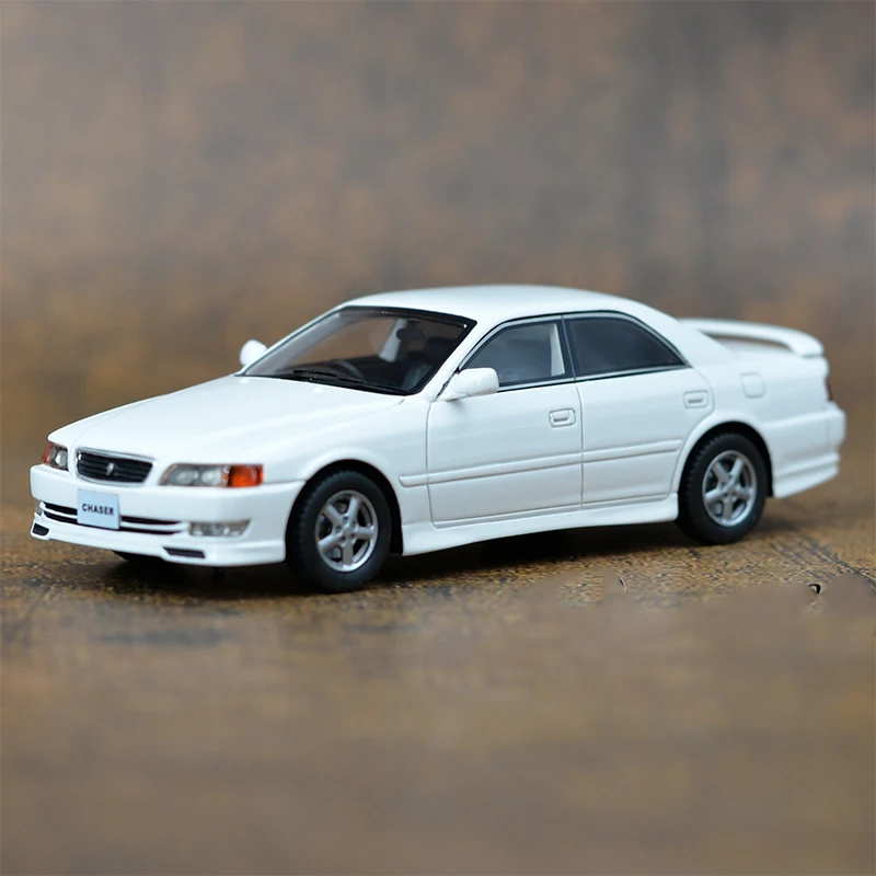 Original 1/43 Scale Toyota Chaser 2.5 JZX100 Simulation Resin Car Model Static Display Collectible Gift Souvenir Decoration Toy