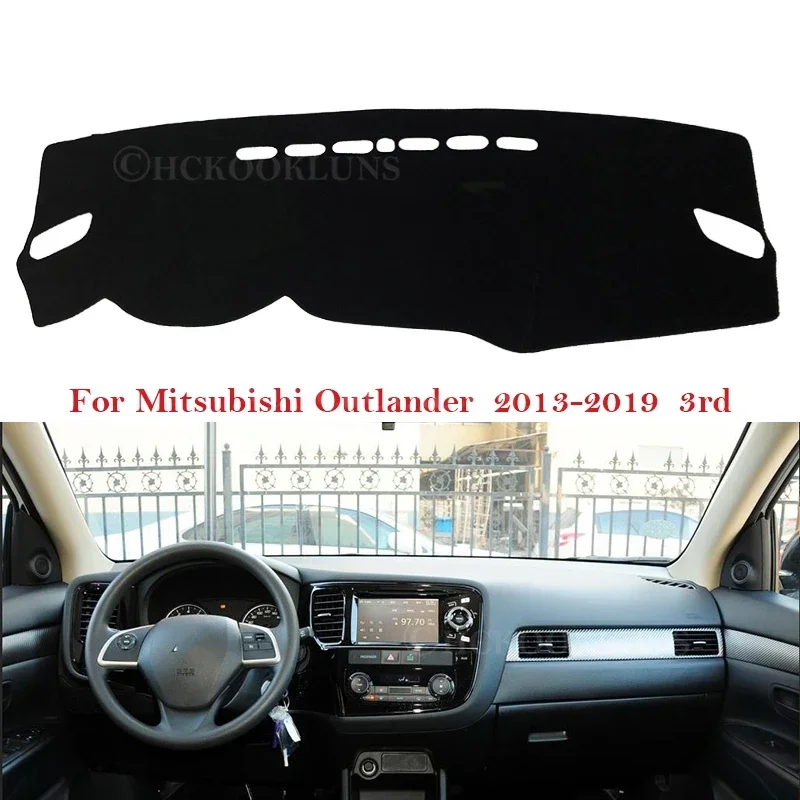 Car Accessories Dash Board Sunshade Carpet 2015 2016 2017 2018 Dashboard Cover Protective Pad for Mitsubishi Outlander 2013~2019