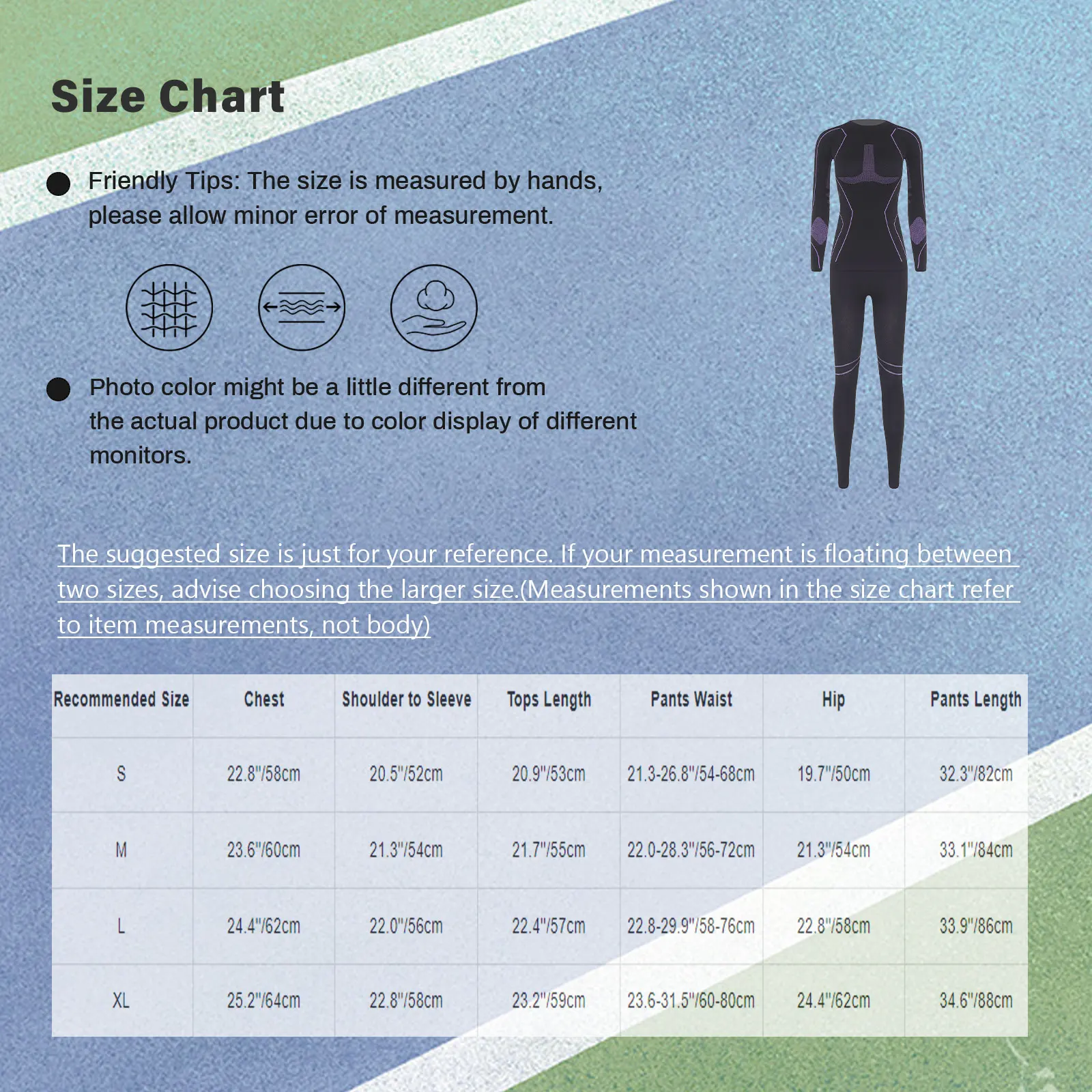 2-teiliges Yoga-Sport-Outfit für Damen, Skifahren, feuchtigkeitsableitende Thermo-Unterwäsche, Radfahren, Wandern, Kleidung, Langarm-Tops + Leggings-Sets