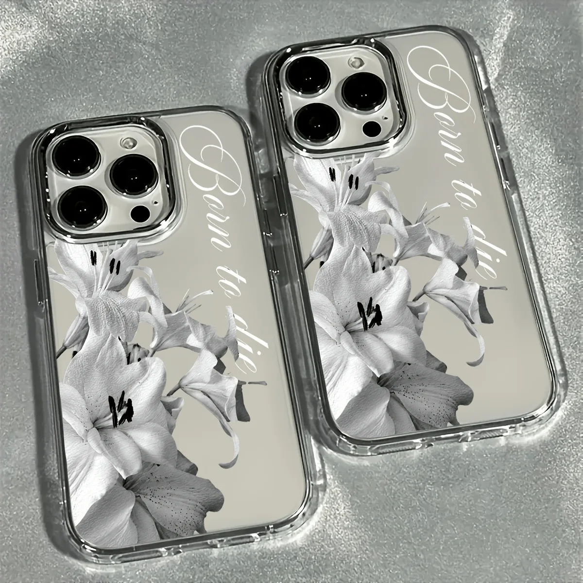 

Elegant White Lily Floral Design Phone Case For Samsung S26 Ultra S25 FE S24 Plus Clear Cover For Galaxy S26 S25 S24 S23 Fundas