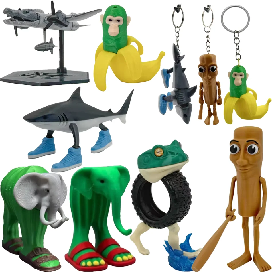 新しいトゥン・トゥン・トゥン・サフールフィギュア玩具トララレロ・トラララフィギュア玩具トゥン・トゥン・トゥン・サフール玩具トララレロ・トラララサメフィギュア