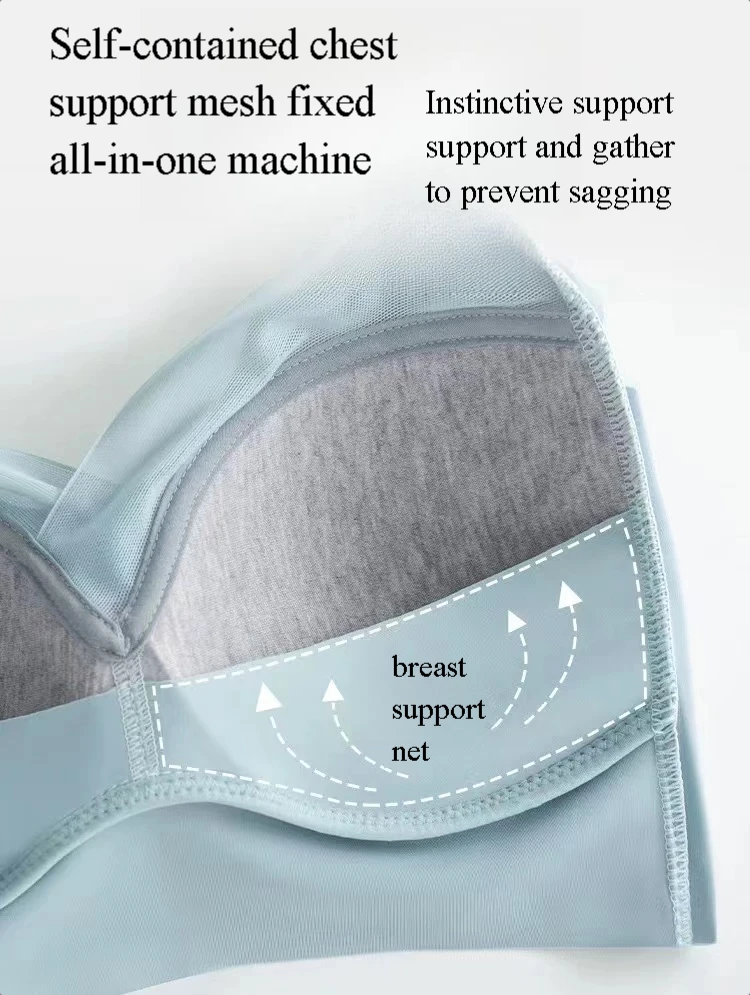 EUR Size Top Seamless Women Bras Perfect Fit Support Show Small Comfortable No Steel Ring Underwear Yoga Fitness Sleep Vest image 4