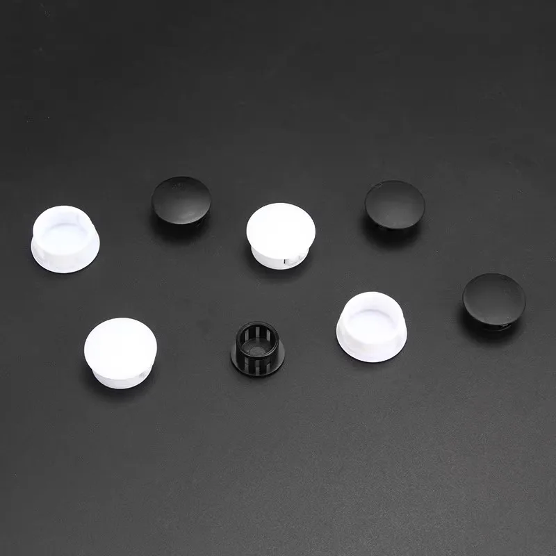 

5mm 6mm 19mm White Black Nylon Plastic Snap Plugs For Holes Furniture hole plugs For Furniture Parts Dust Caps Plastic Plugs 8mm