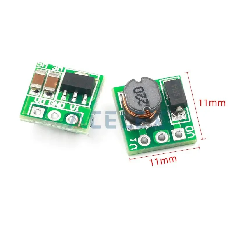 5PCS DC DC 1.8V 2.5V 3V 3.3V 3.7V To 5V Step Up Power Supply Voltage Boost Converter Board Module Regulator 18650 Li-on Batery