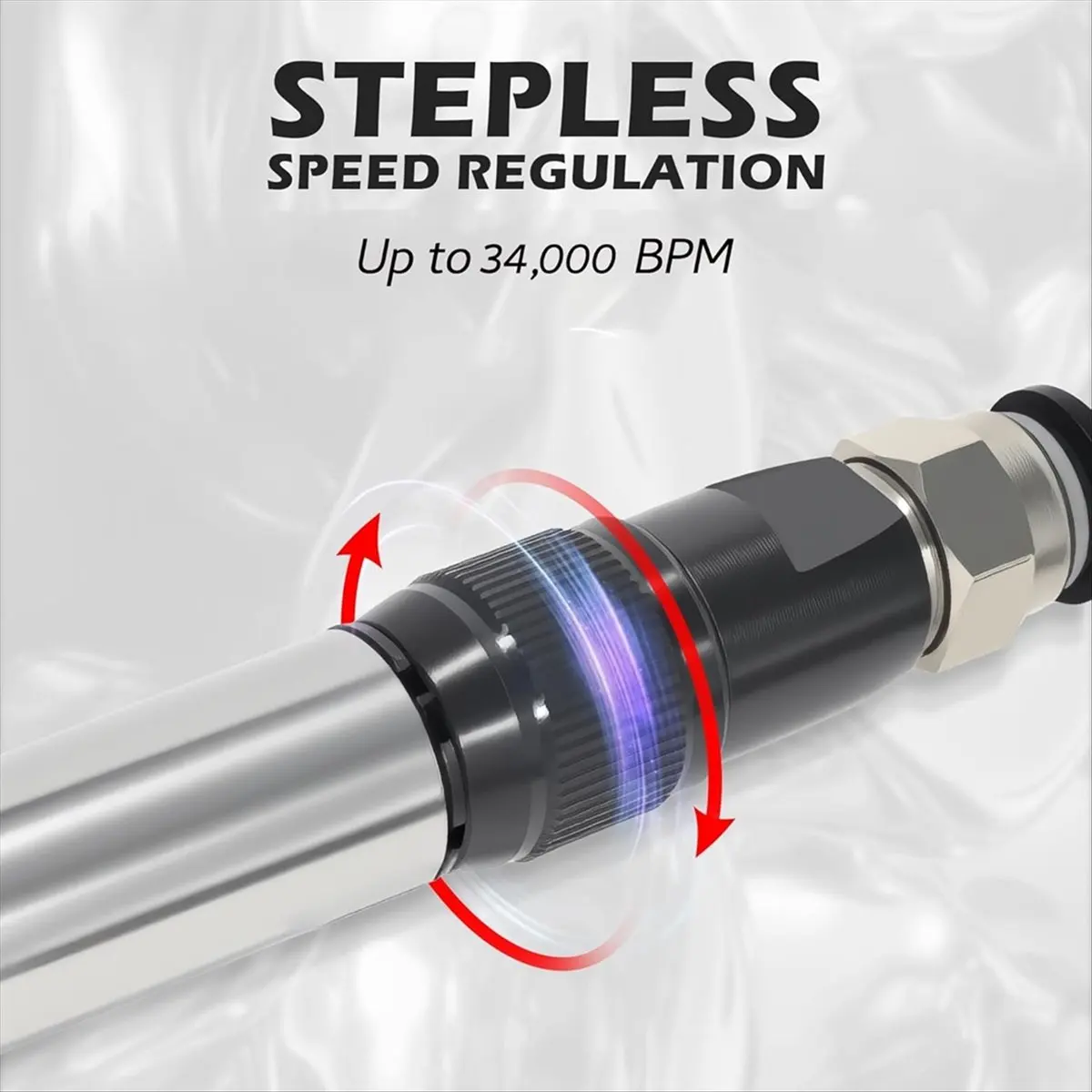 Workshop Gear Pneumatic Engraving Pen, Metal Engraver Tool, Air Scribe Pen for Plastic Wood, with 1Tungsten Carbide Tip, 34,000