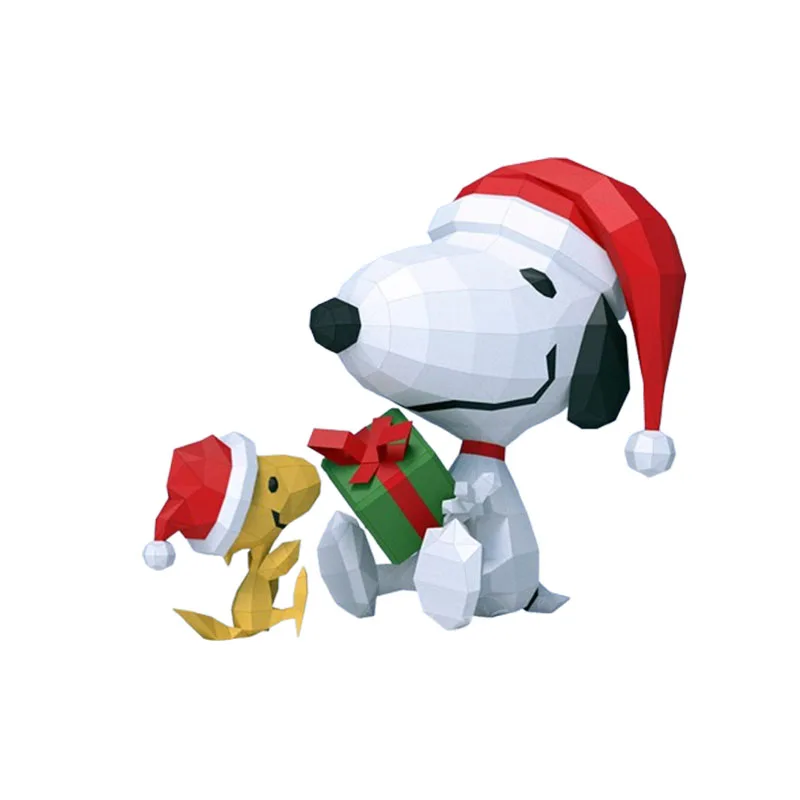 42 سنتيمتر عالية عيد الميلاد سنوبي عطلة الديكور المفروشات المنزلية اليدوية Diy بها بنفسك ورقة نماذج أنيمي الطرفية هدايا الأطفال