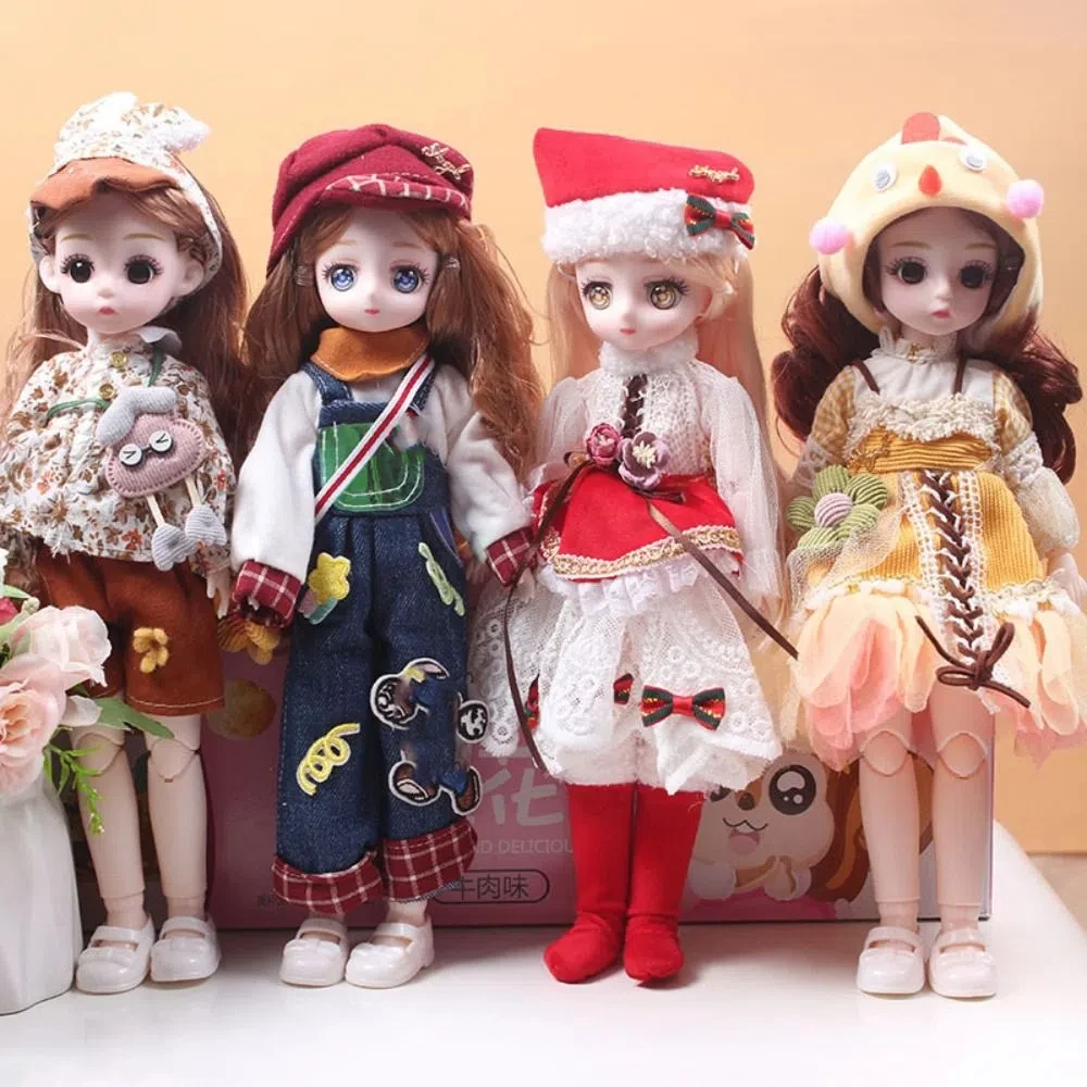 

Multiple Movable BJD Dolls and Clothes Removable Joint Butterfly Wing Lace Princess Doll Attractive Eyes Colorful