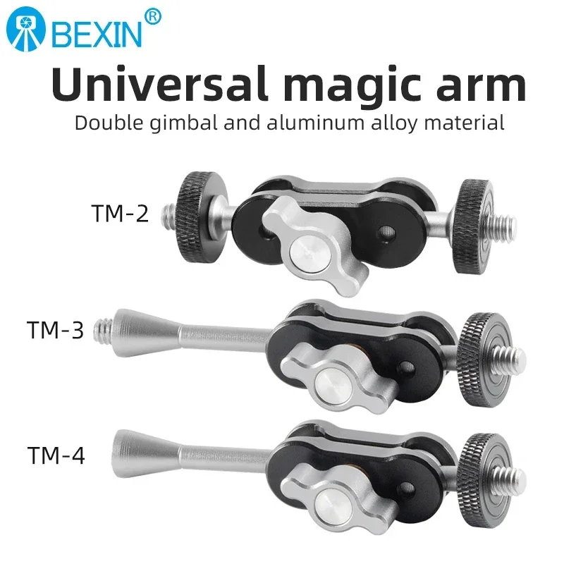 BEXIN Professional Magic Arm Clip Pea Clip Mount Adapter 1/4\