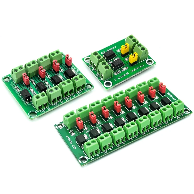 1~100Pcs 817 Optocoupler 2/4/8 Circuit Voltage Isolation Board Voltage Control Transfer Module Drive Photoelectric Isolation Mod