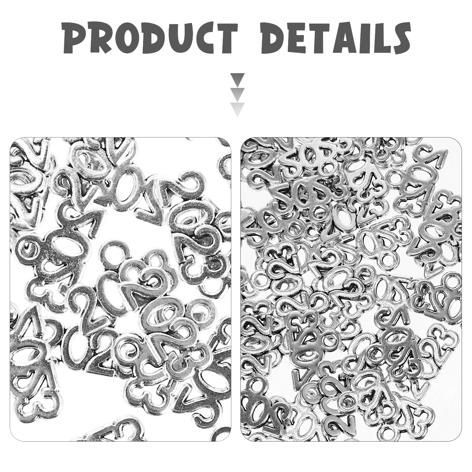 

100pcs Year Charms Keychains Gold Alloy 2023 Jewelry Making Christmas Charms Bracelets Pendants Earrings Crafting Accessories