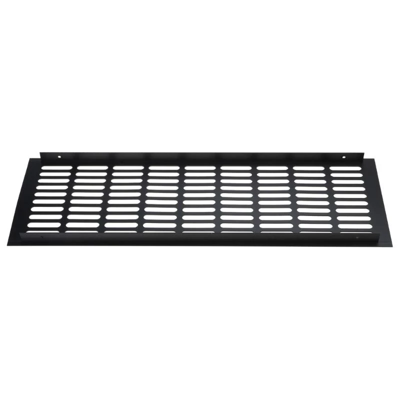 652F Wide Vent Perforated Sheet Aluminum Alloys Air Vent Cover Ventilations Grilles Rectangles Metal Louvered Grills Cover