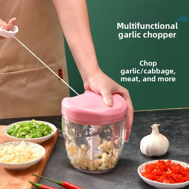 

Manual Large Capacity Garlic Press Kitchen Tool for Grinding Garlic Juicer Plastic Material Home Use Garlic Smasher