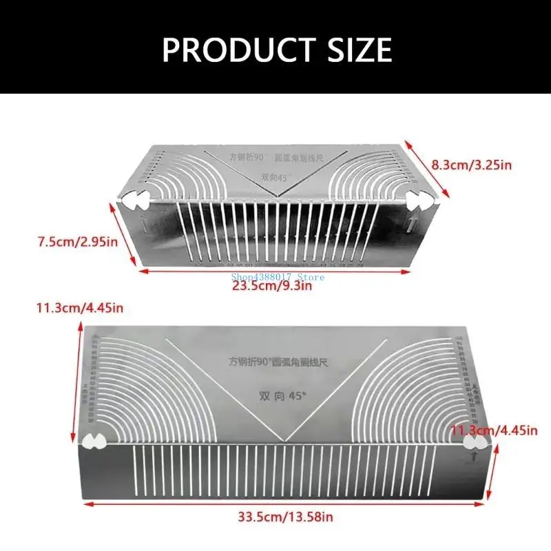 896B Multifunctional & Curves Marker for Precise Metal & Marking Essential Square Tube Carpentry and Welding Tasks
