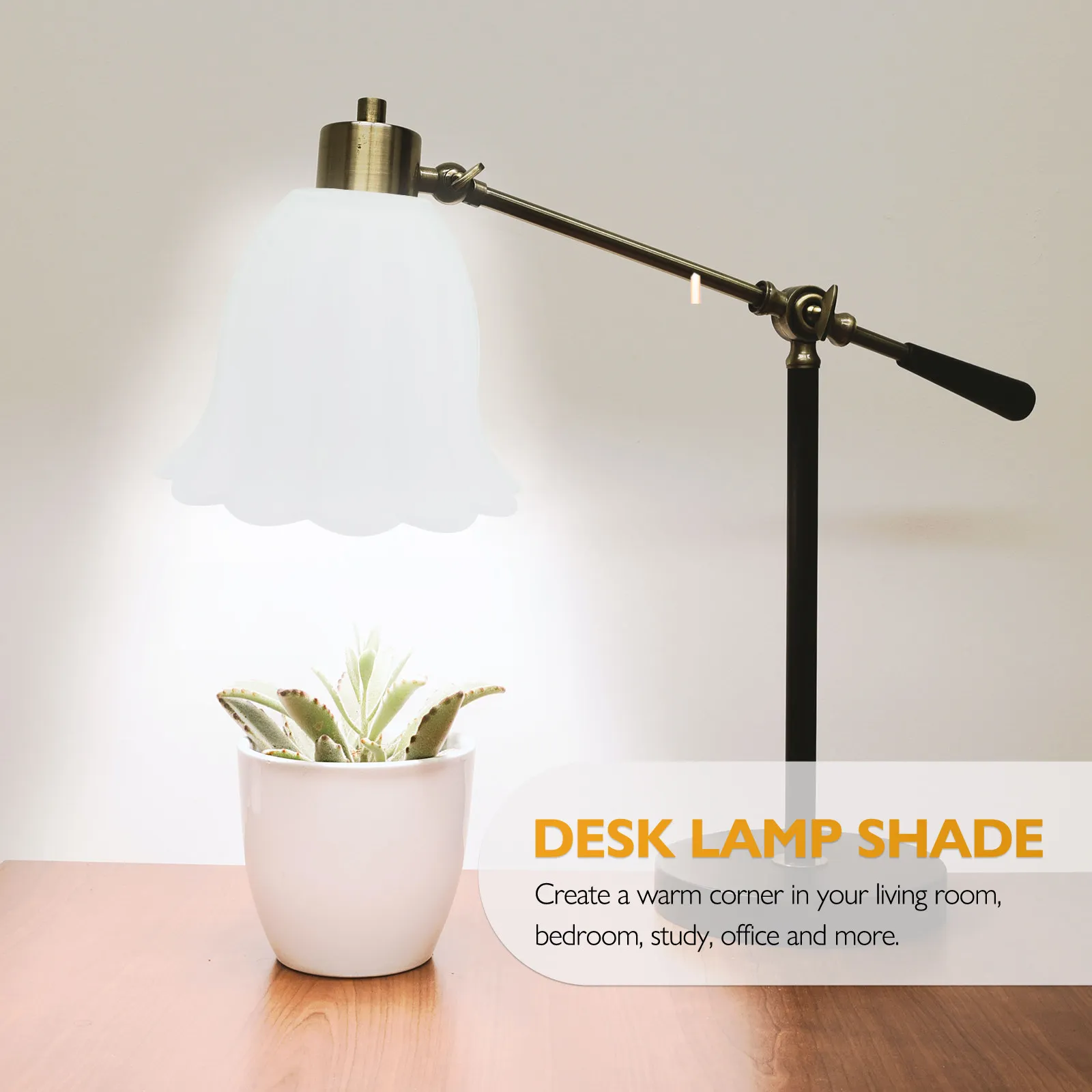 Frosted Glass Lampshade Flower Design Elegant Soft Light Diffuser for Pendant Wall Ceiling Lamps Decorative Lamp Cover Living