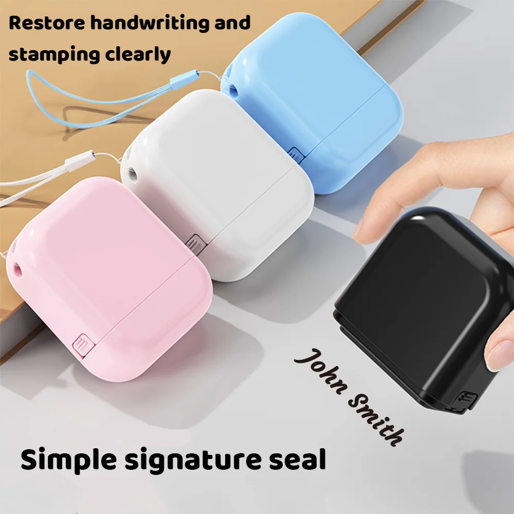 1pc Personalize Custom Stamp Cute Cartoon Seal, Non Fading, Personalized Label Seal for School Uniform