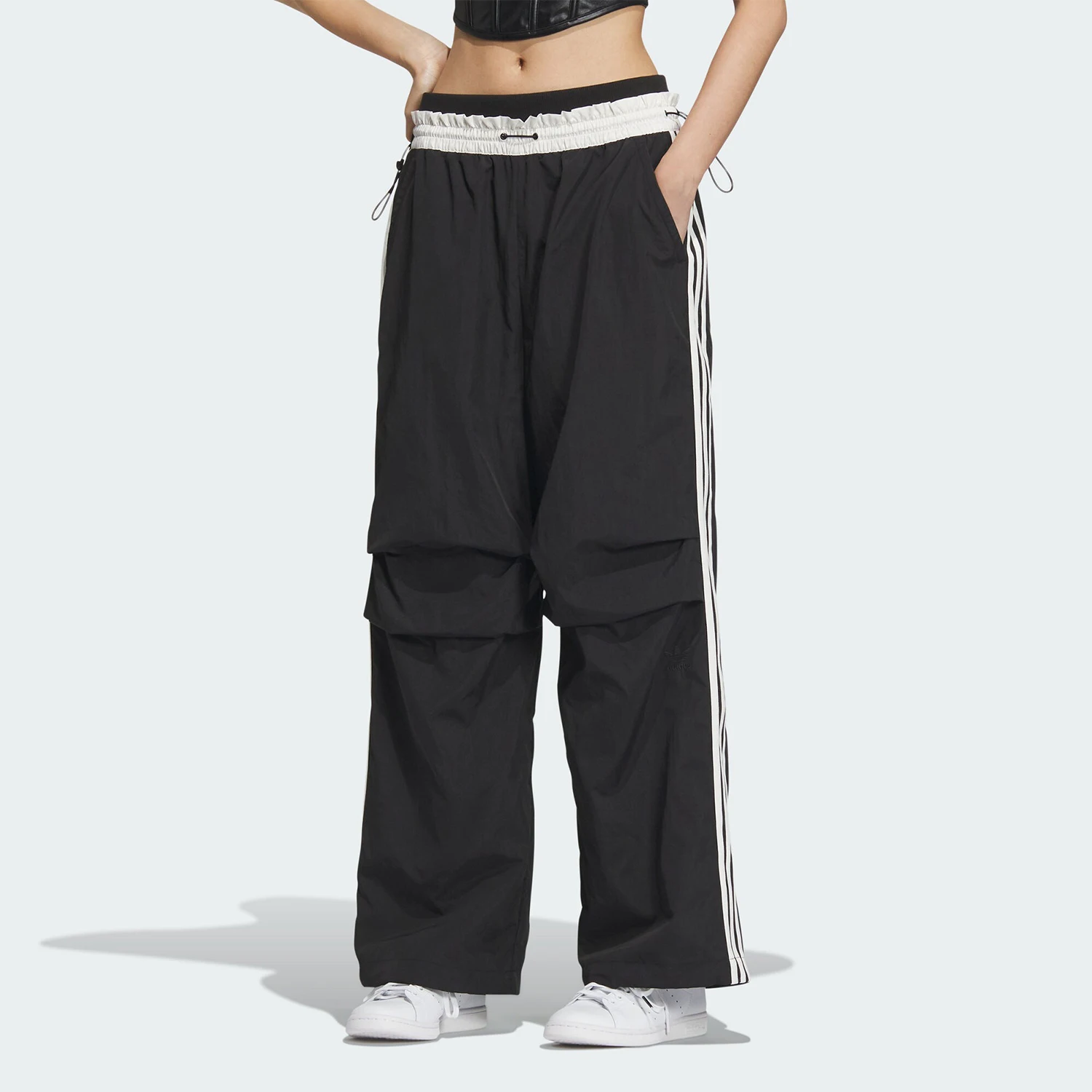 

Adidas genuine clover women's loose woven fashionable sports pants IZ1528