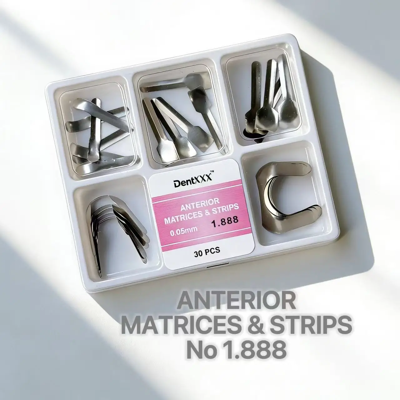 30PCS Saddle Matrix Matrices & STRIPS 0.05MM Sectional Forming Clips Kit No.1888