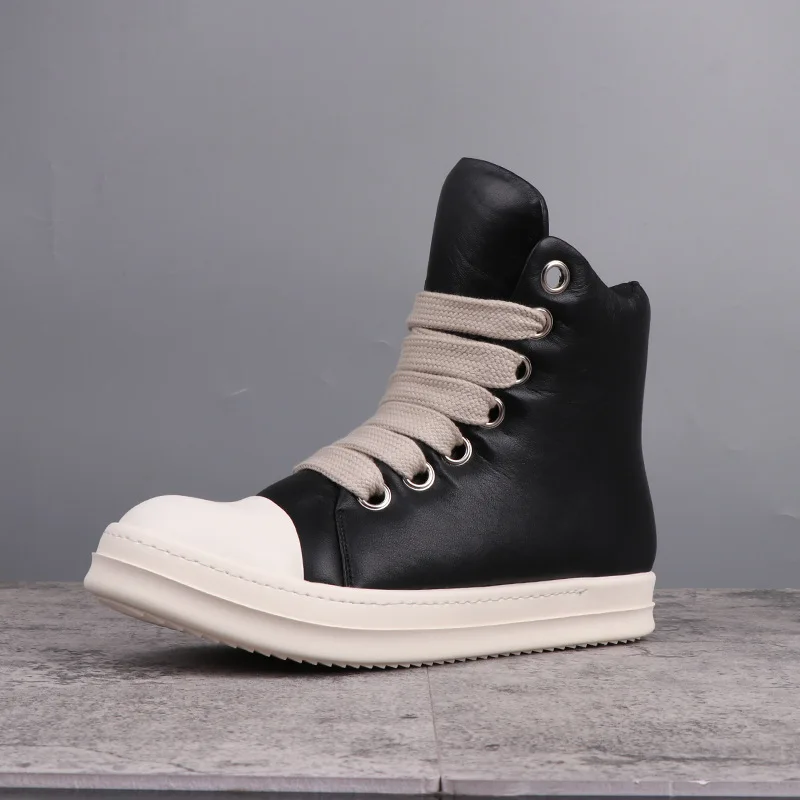 

High Street Brand R0 Pentacle Leather Thick Sole Sneaker Bread Shoes Casual Men's Shoes Sneakers