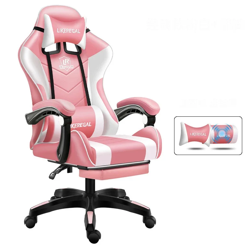 

Gaming Chair PU leather Armchair Ergonomic Computer Office Chairs Lift Swivel chair Adjustable Footrest office chair gamer