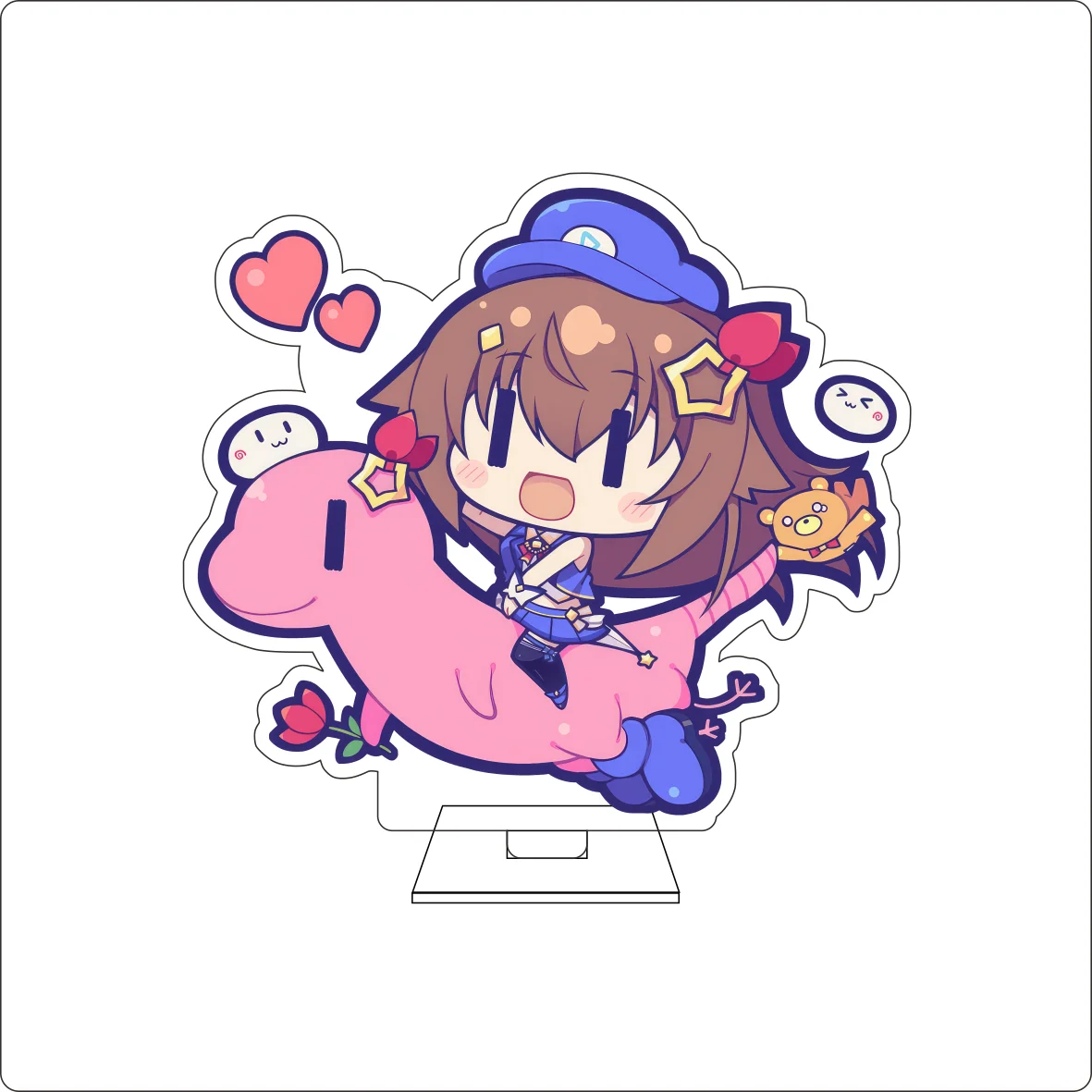 10CM Anime Hololive Cosplay Cute Acrylic Figure Stand Plate Robocosan Tokino Sora Ornaments Gifts view 6