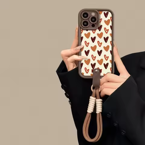 Graffiti Love Hand Strap Phone Case For Infinix Note 40 30 Tecno Spark 10 10C Camon 20 Hot 50 30i 30 Play Pro Smart 7 6