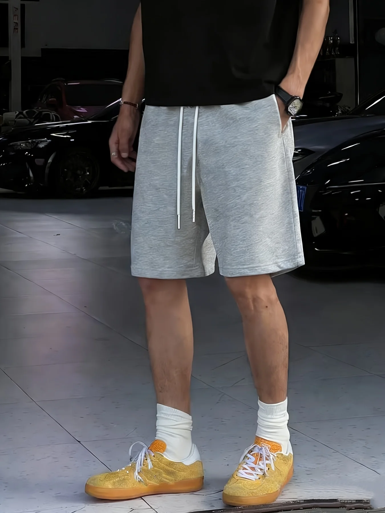 

Men's Summer American Casual Shorts, Loose Fit, Elastic Waistband with Drawstring, Suitable for Outdoor and Everyday Wear