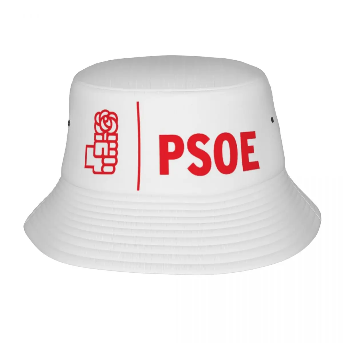 Psoe Political Bucket Hat Party Logo Hawaii Fisherman Caps Breathable Hunting Sun Hats For Unisex Classic Design Cap