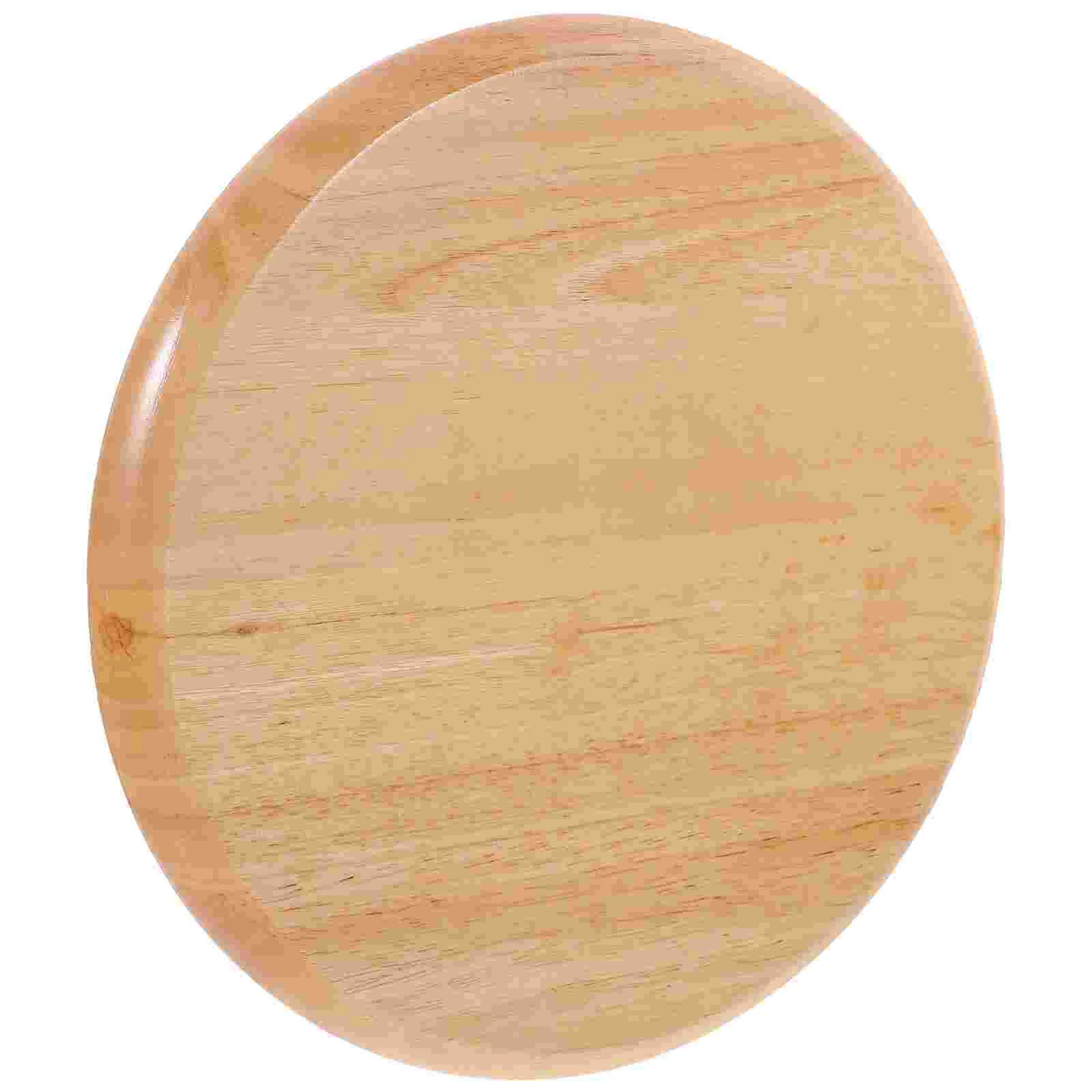 Counter Bar Stool Round Panel Seat Replacement Chair Wooden Seating Pad Part Accessory