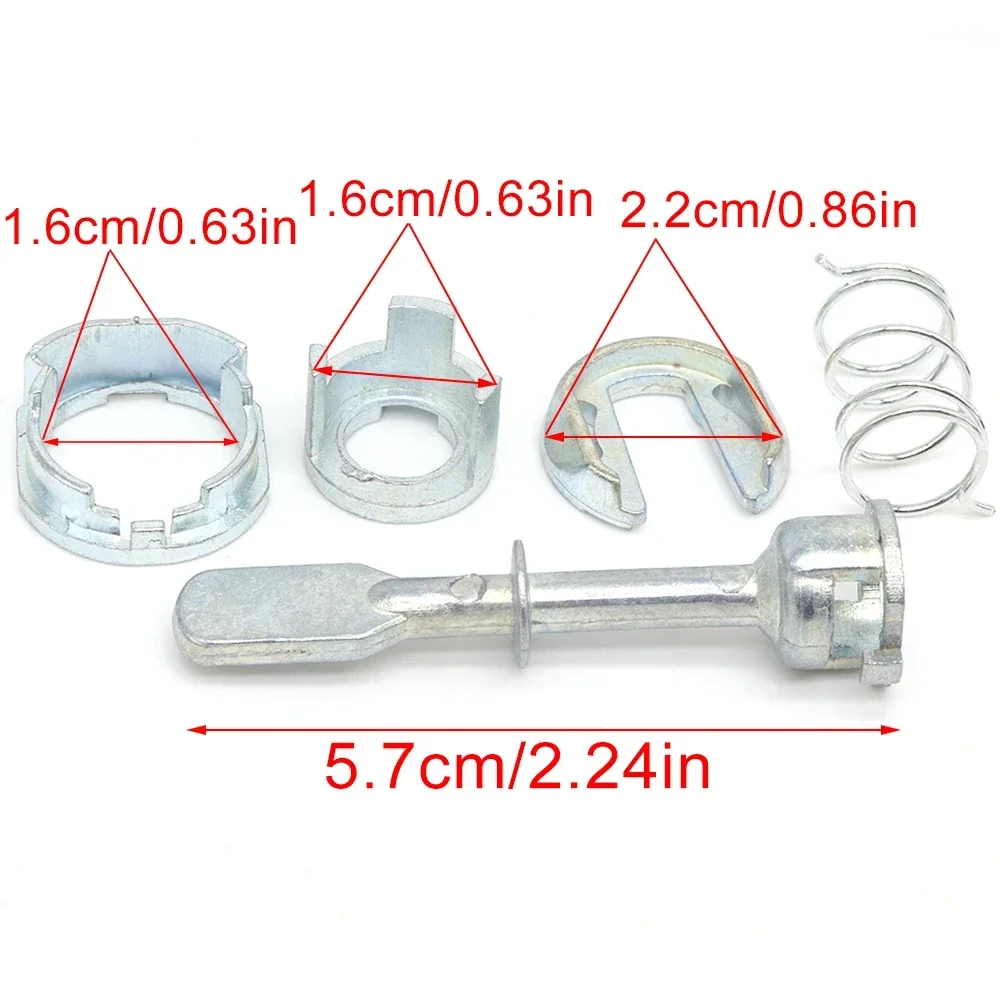 For VW Polo MK3 6N/6KV Derby 1994-01 Front Door Handle Lock Cylinder Barrel Paddle Repair Kit Tool 57MM Car Accessories Fix Set