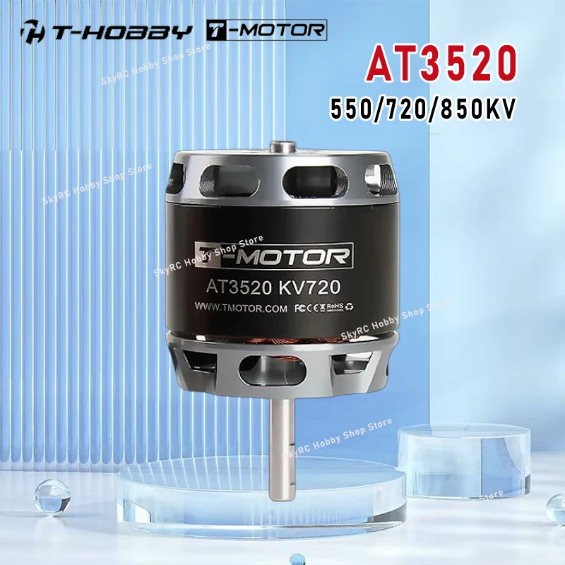 

T-MOTOR T-HOBBY AT3520 Long Shaft Brushless Motor - 550/720/850KV 4-5S 1100W for FPV RC Long Endurance Fixed Wing