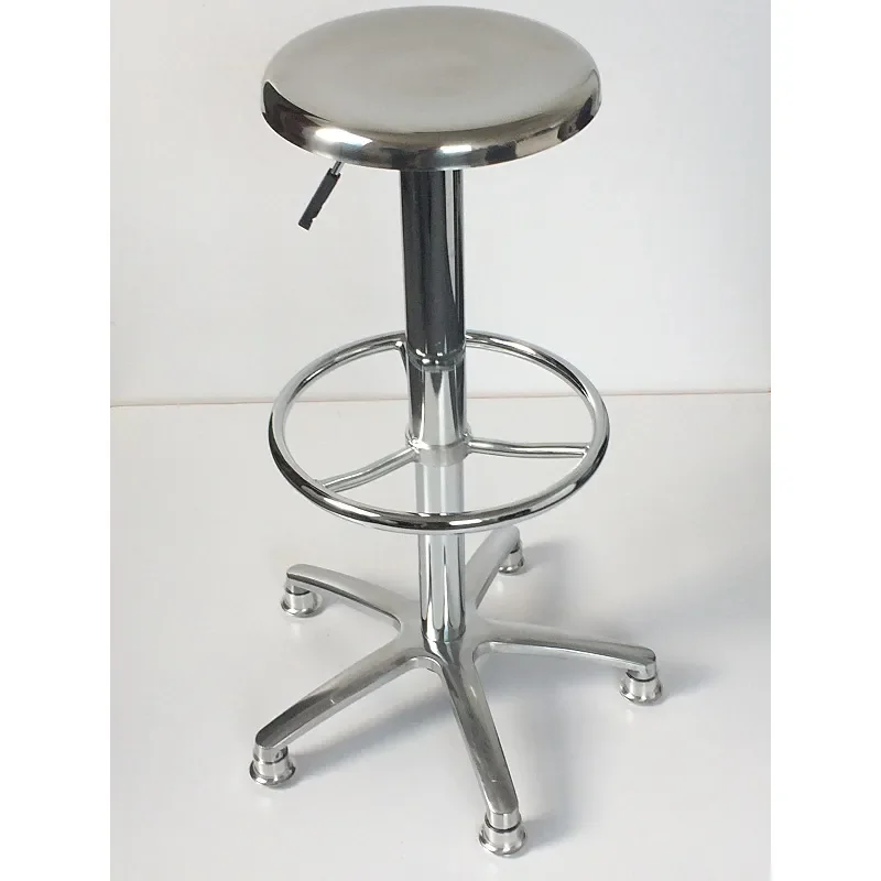 Stainless Steel Round Stool Anti Static Lab Chair for Medical Surgery Workshop School Furniture Dust Free Adjustable Height