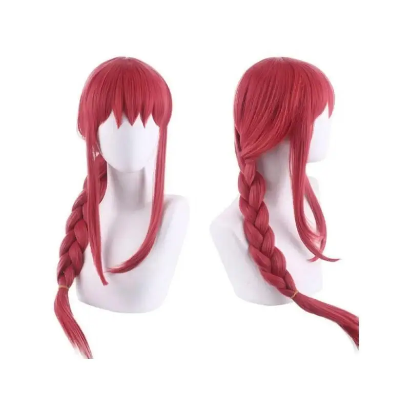 Anime Makima Uniform Cosplay Costume Suit Trench Coat Shirt Tie Pants Wig Halloween Easter Outfit view 6