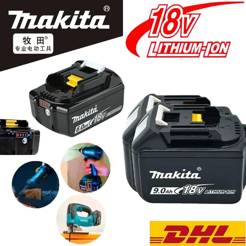 

Makita 18V 9AH 9000mAh Battery Rechargeable Li-ion Lithium-ion Batteries Charger for BL1860B BL1850 BL1830 BL1815 LXT400